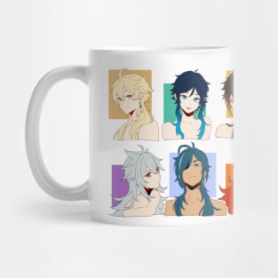 Long-Haired Genshin Impact Boys With Their Hair Down Mug